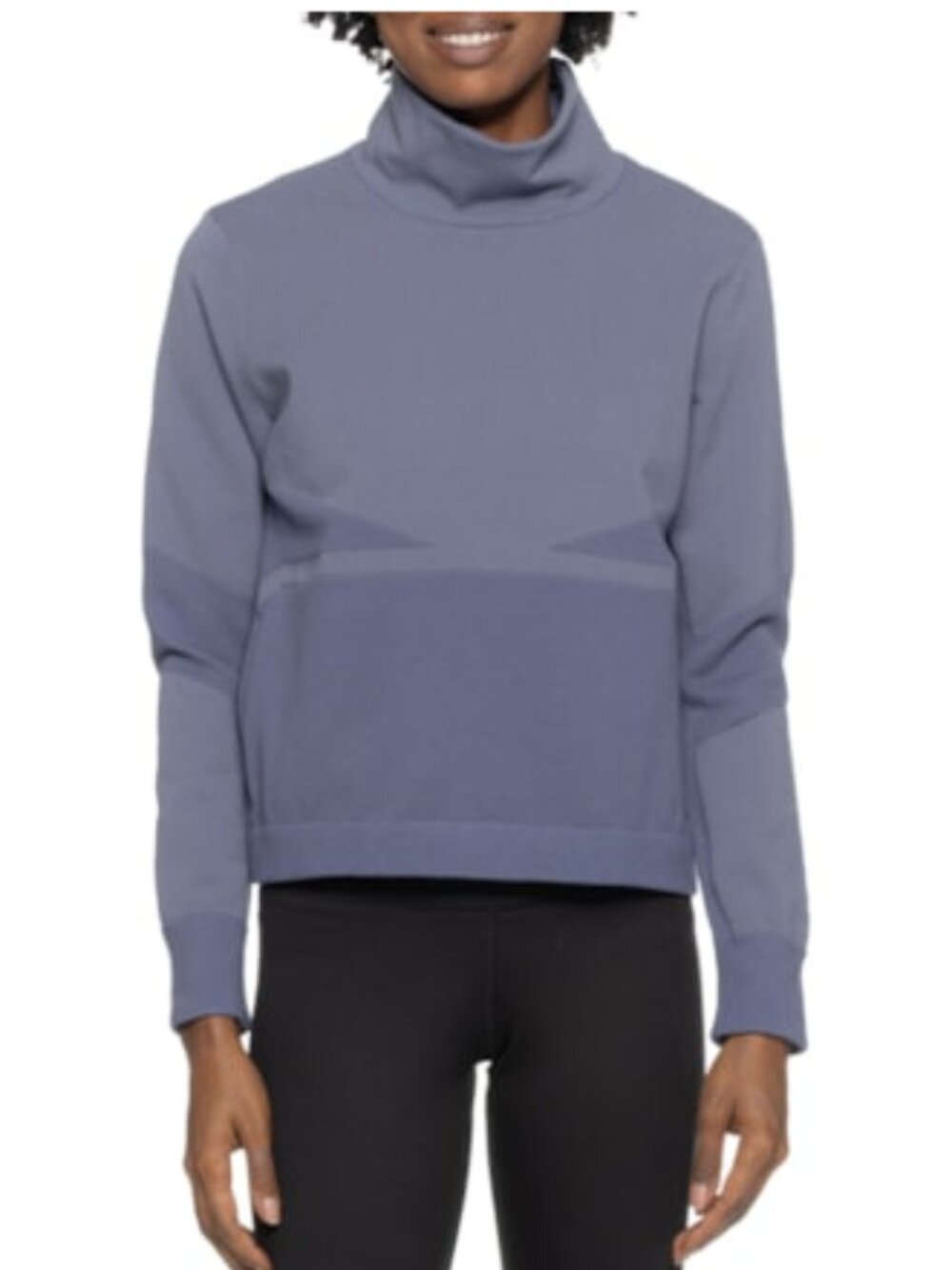SmartWool Women's Small Intraknit Pullover Fleece Sweater Blue NWT Wool Blend